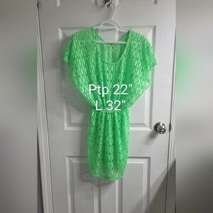 #54 Medium Green Beach Dress